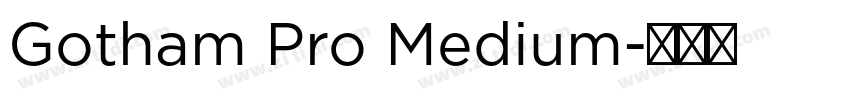Gotham Pro Medium字体转换